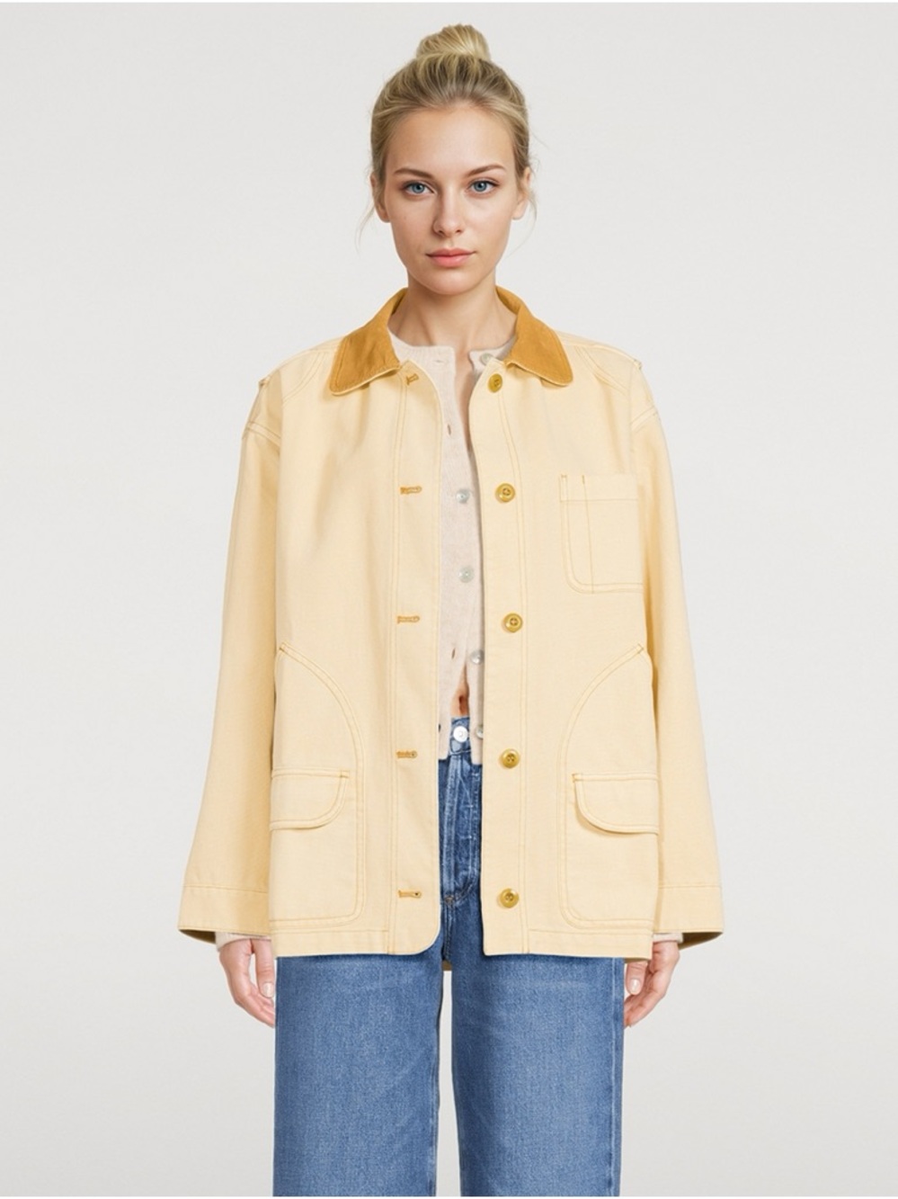 For @bawdyjo DÔEN Pascual Barn Jacket in straw - Picture 4 of 11